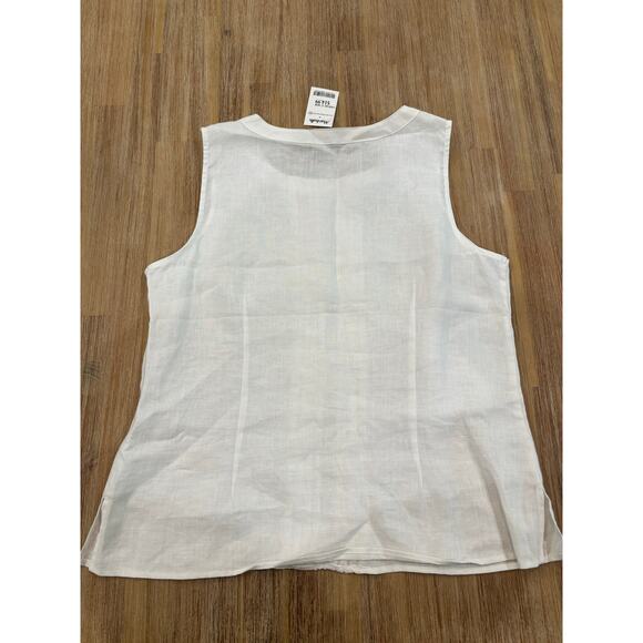 NWT CLASSIC WHITE SLEEVELESS TOP SIZE XL - Picture 4 of 8